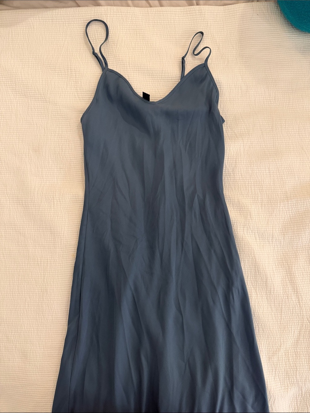 All Saints Slate Blue Slip Jumpsuit - Picture 2 of 2